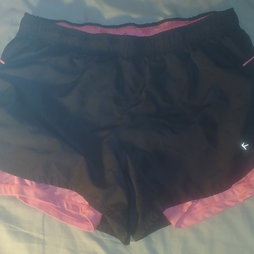 Danskin Black and Pink Athletic Shorts Lightweight Design